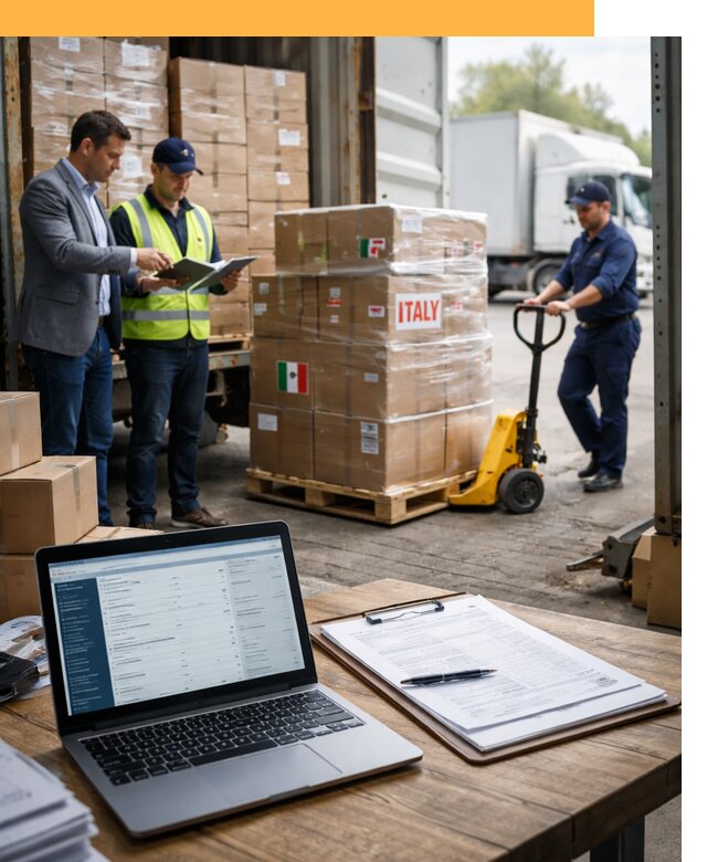 Доставка грузов из Италии: морские и авиаперевозки от 18256